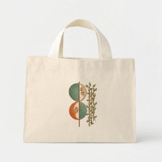 Bolsa Tote Mini Arte Botânica Abstrata Moderna, Impressão Ci Minim