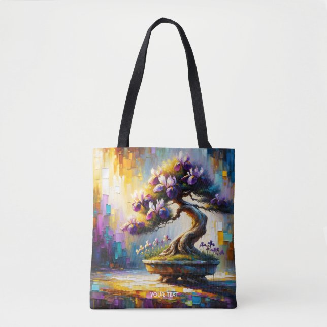Bolsa Tote Mini árvore roxa fantasma (Frente)