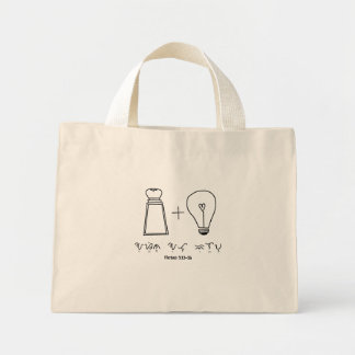 Bolsa Tote Mini Asin no Ilaw Baybayin Christian Typoographic