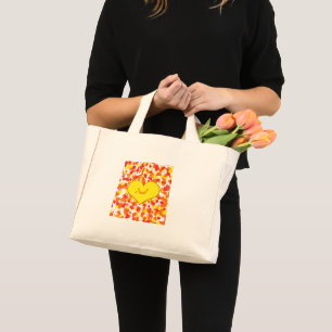 Bolsa Tote Mini ASL-I Te Amo com Coração por Shirley Taylor