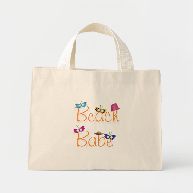 Bolsa Tote Mini Babe de praia (Frente)