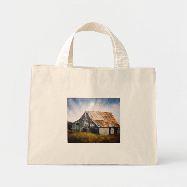 Bolsa Tote Mini Bag de estradas do país (Frente)