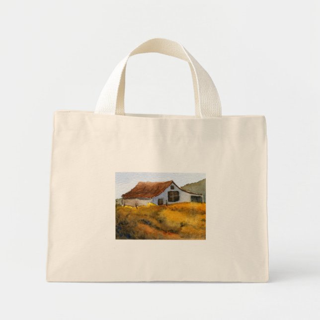 Bolsa Tote Mini Bag de estradas do país (Frente)