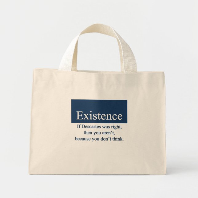 Bolsa Tote Mini Bag de Existência (Frente)