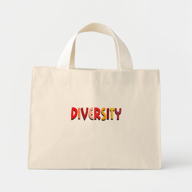 Bolsa Tote Mini Bag Diversidade (Frente)