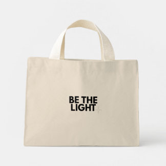 Bolsa Tote Mini Be the Light Matthew 5:14 Christian Floral Tote Ba