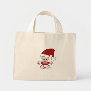 Bolsa Tote Mini Bebê de Natal em estocar Camisetas e presentes de