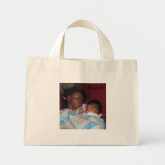 Bolsa Tote Mini bebês, bebês mães, dormindo, bebês de vovó