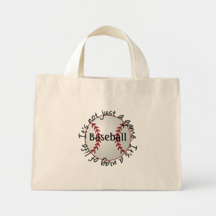 Bolsa Tote Mini Beisebol não é apenas um jogo