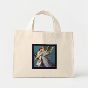 Bolsa Tote Mini Bela Pintura do Anjo da Guarda