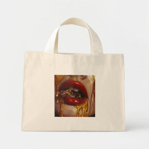 Bolsa Tote Mini Beleza do Gotejamento de Mel – Retratos Dourados S