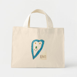 Bolsa Tote Mini Blue Heart Bag