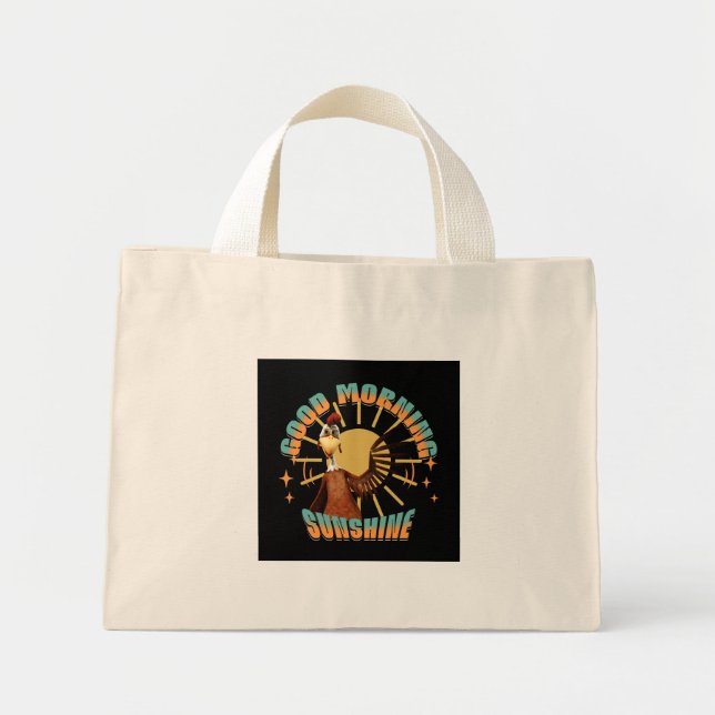 Bolsa Tote Mini Bom Dia Sol Risada de Galo (Frente)