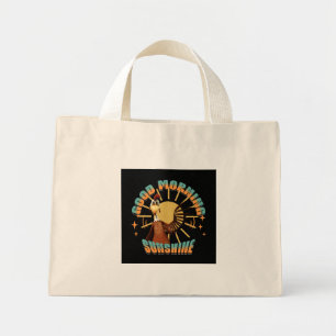 Bolsa Tote Mini Bom dia Sunshine Engraçado Rooster