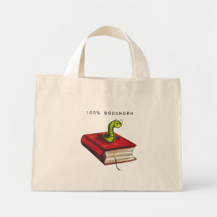 Bolsa Tote Mini Bookworm 100%