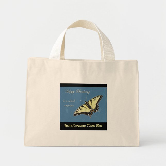 Bolsa Tote Mini Borboleta do Swallowtail de Tigre (Frente)