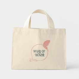 Bolsa Tote Mini Borboleta Rosa Nouveau, madrinha de casamento
