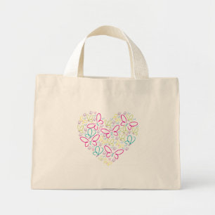Bolsa Tote Mini Borboletas brilhantes