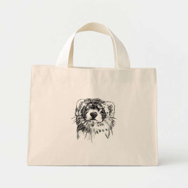 Bolsa Tote Mini borsa con furetto (Frente)