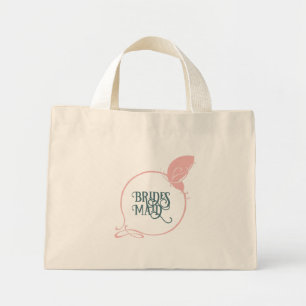 Bolsa Tote Mini Bridesmaid Art Nouveau Borboleta Rosa