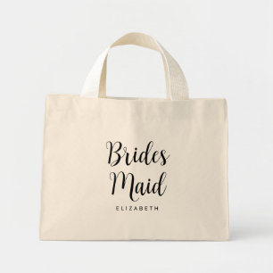 Bolsa Tote Mini Bridesmaid Bachelorette Modelo Womens Modern