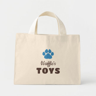 Bolsa Tote Mini Brinquedos com Nome do Cachorro com Impressão de P