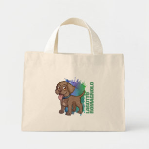 Bolsa Tote Mini Brown Lagotto Romagnolo Cartoon Puppy Dog