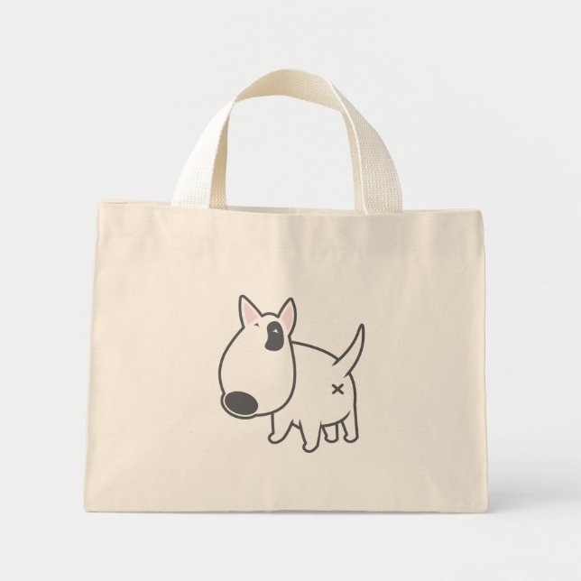Bolsa Tote Mini Bull Terrier - bully_illu_bruno_3c (Frente)