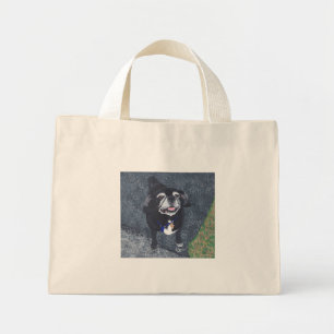 Bolsa Tote Mini Cachorro Cachorro Cortado Fora De Sacos De Tota De