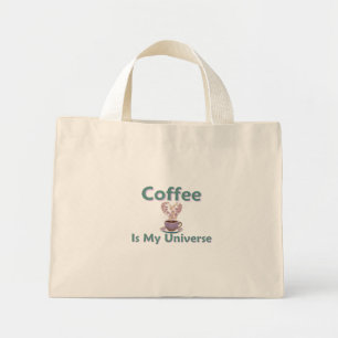 Bolsa Tote Mini Café É Meu Universo