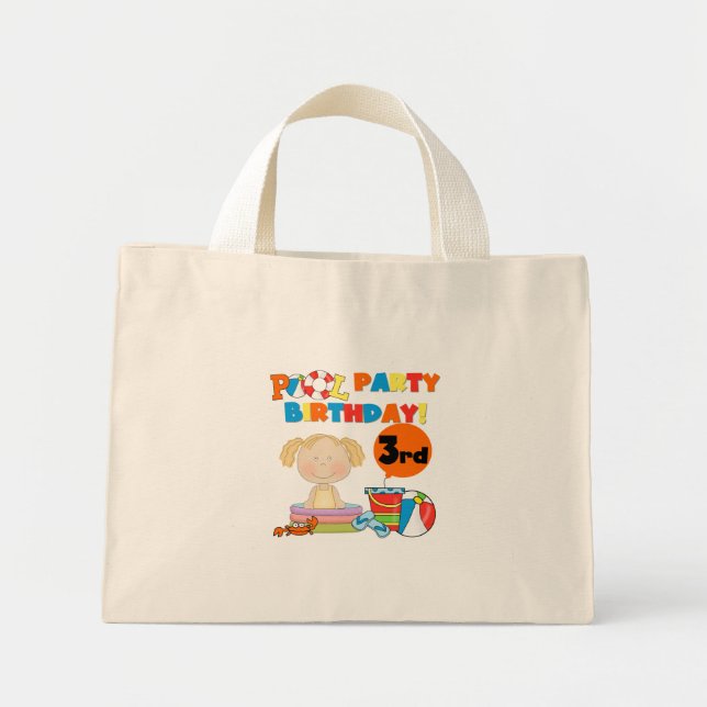 Bolsa Tote Mini Camisetas e presentes de aniversário de 3 anos de  (Frente)