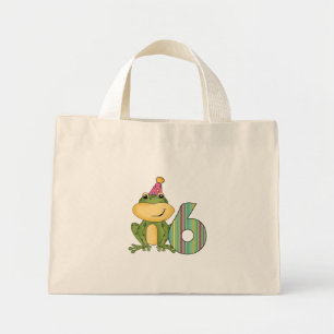 Bolsa Tote Mini Camisetas e presentes de aniversário do 6 do Parti