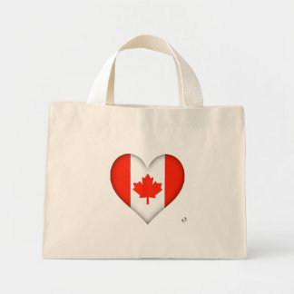 Bolsa Tote Mini Canadian Flag Heart