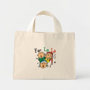 Bolsa Tote Mini Cantando Camisetas de Natal e presentes