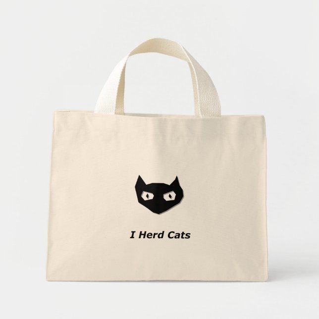 Bolsa Tote Mini Cat Boo I Gente Gatos (Frente)