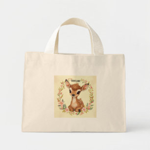 Bolsa Tote Mini Cerveja florestal doce em uma coroa de flores