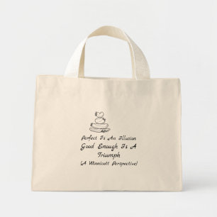 Bolsa Tote Mini Citação de Autocompaixão Winnicott Amor-Próprio