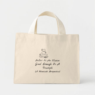 Bolsa Tote Mini Citação de Autocompaixão Winnicott Amor-Próprio