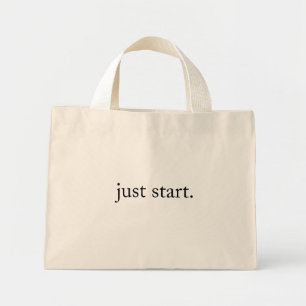 Bolsa Tote Mini Citação Inspiradora Minimalista