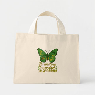 Bolsa Tote Mini Colheita de inovação - Design de agricultor inteli