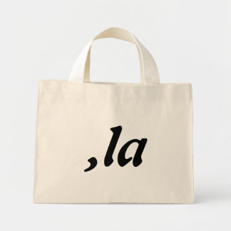 Bolsa Tote Mini Comma La Kamala Harris - design de texto personali