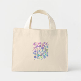 Bolsa Tote Mini Confete de Letras "A"