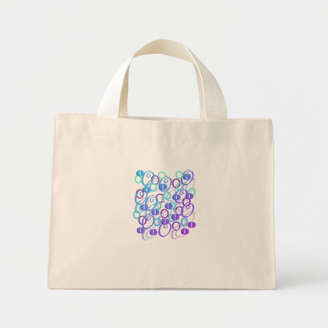 Bolsa Tote Mini Confete de Letras "O" (Frente)