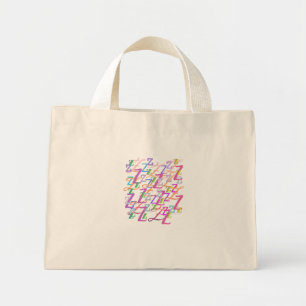 Bolsa Tote Mini Confete de Letras "Z"
