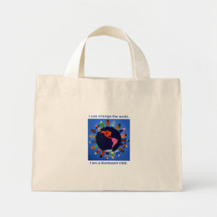 Bolsa Tote Mini Crianças podem mudar o mundo