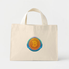 BOLSA TOTE MINI CRIPTOMOEDA BITCOIN