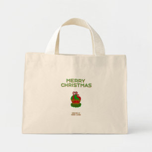 Bolsa Tote Mini Cupcake de Natal - Saco de Tote Pequeno