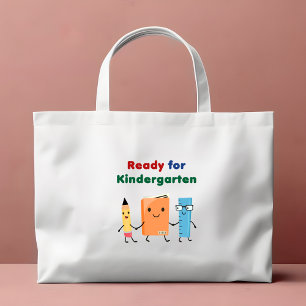 Bolsa Tote Mini Cute-Ready para o Livro da Escola do Jardim Infant