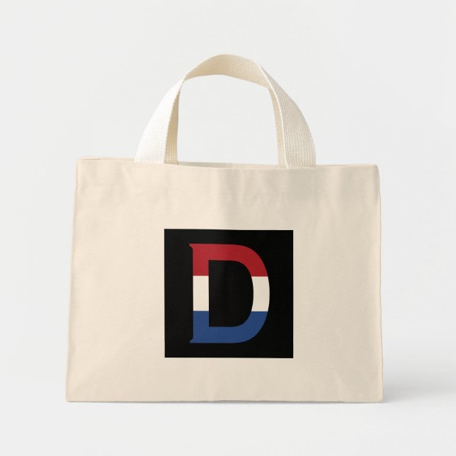 Bolsa Tote Mini D Monograma sobreposto no Sinalizador NLD no tcnt  (Frente)