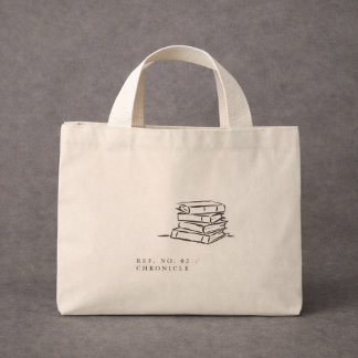 Bolsa Tote Mini Dark Academia – Arte de Livro Vintage | Presente p